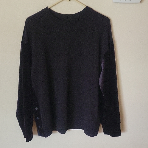 Athleta Black Velvet Sweater - Picture 1 of 4